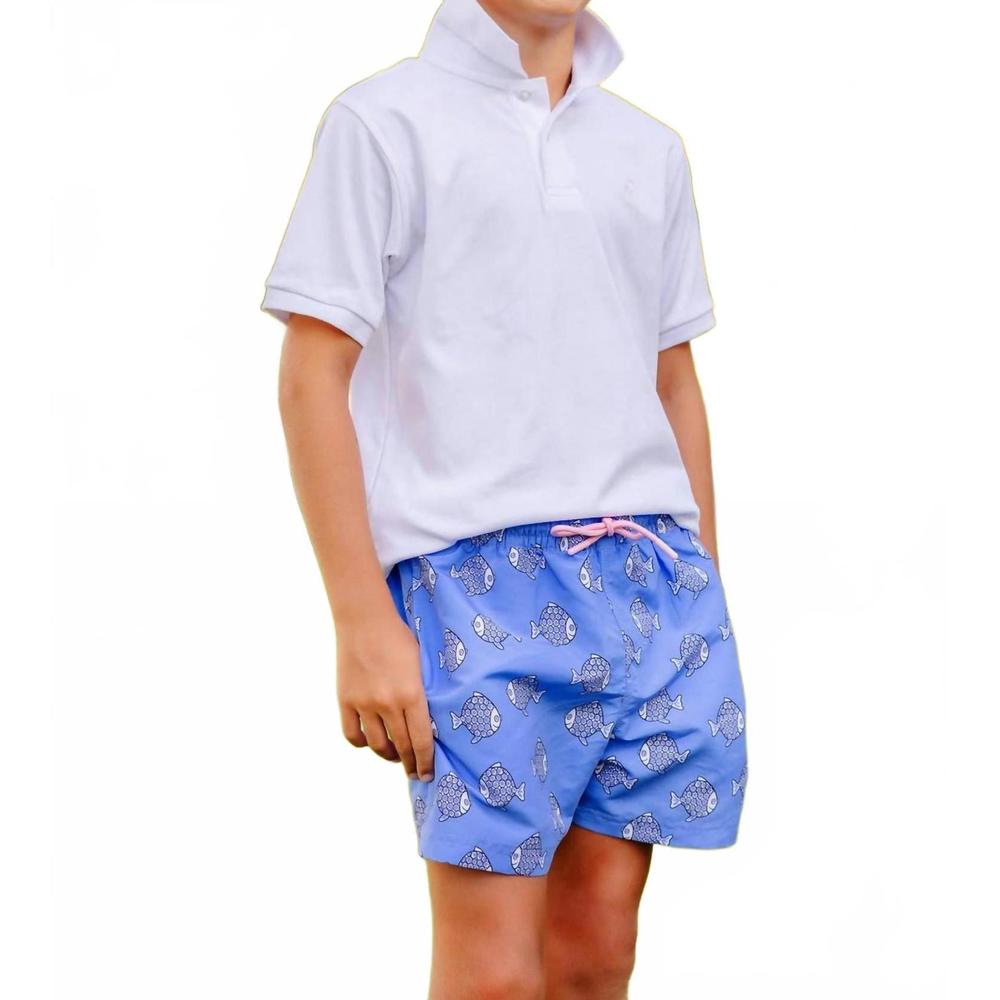 NEW BEAUFORT BONNET tortola swim trunks in little fishes